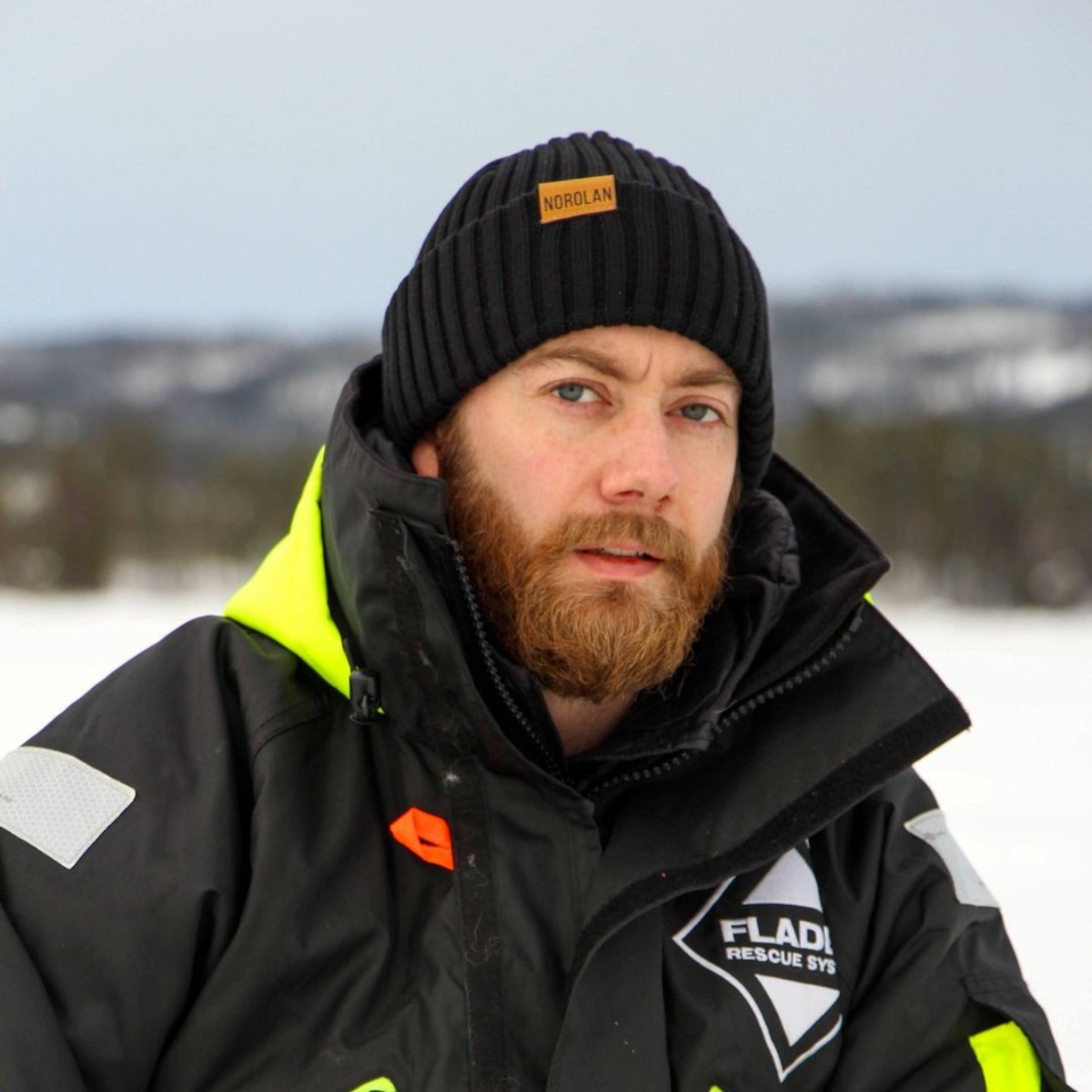 Norolans fiskemössa av merinoull